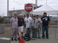after the ride 640  Dave White, his stoker Zane Hunker, Bianca's parents Miguel and Laura Samaniego, and Daniel Merino, another stoker