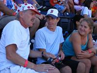 DSCF0240  PTP leader Dave White enjoys the game with Eric and his daughter Laurin