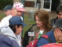 DSCN3409  Lena asks Erika Garcia how she likes riding tandems - "Awesome!"