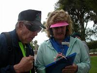 DSCN3417  Therapeutic Recreational Services Director Connie Hegey completes survey with Jim Miller
