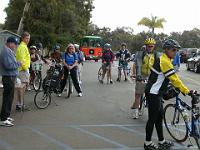 DSCN3447  Route leader Myles Pomeroy explains the route to his group : Karl Rudnick