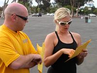 DSCN4001  Todd Pasley and Nicole Pederson check out route.