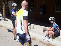 lagunaStore  At the Mt Laguna store after Sunrise Hwy climb - Tony, Wade, Evelyn