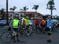 DSCF6032-1  Sun 2/26 7am. 15 riders off to Lake Henshaw (80) and Borrego (140)