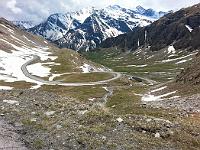 Col dAgnello switchbacks  Col d'Agnello switchbacks way down there.