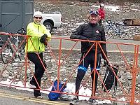 WP 20150516 023  Ursula and Nigel await the leaders 1.5 km from the top