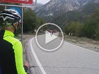 20190517 125729  The peloton whooshes by. Tony says, "They're not going THAT fast" ;)