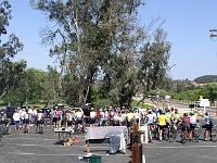 SH-ride 04  All riders regrouped at Bonsall Church before ride up West Lilac Road.