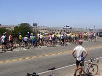 SH-ride 05  Memorial riders at intersection of Old Hwy. 395 and West Lilac Road.