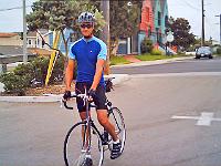 09.06 0002  William is anxious to start on his classic steel Univega. All he needs now is bottle holders!