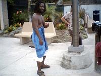 56bikepath06  Bob Marley II often performs to his music at Swami's Beach. He has goodies to buy if you need it too!